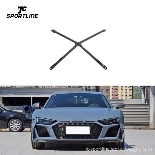 Dry Carbon Fiber R8 Engine X Brace Panel Set for 2023 Audi R8 V10 Coupe Performance